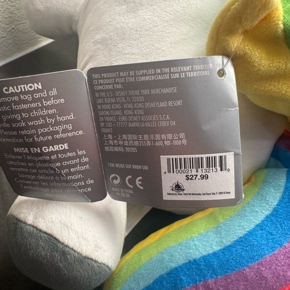 Disney Pixar Inside Out Rainbow Unicorn Plush - Picture 4 of 5